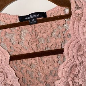 Ambiance Blush Lace Bodysuit